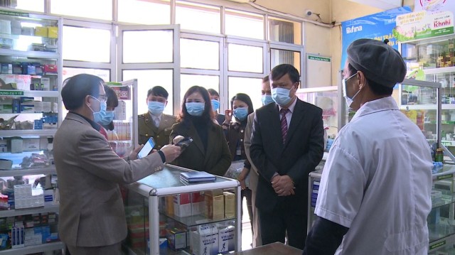 Phúc Thọ: Thường trực HĐND huyện khảo sát công tác phòng, chống dịch bệnh do virus corona